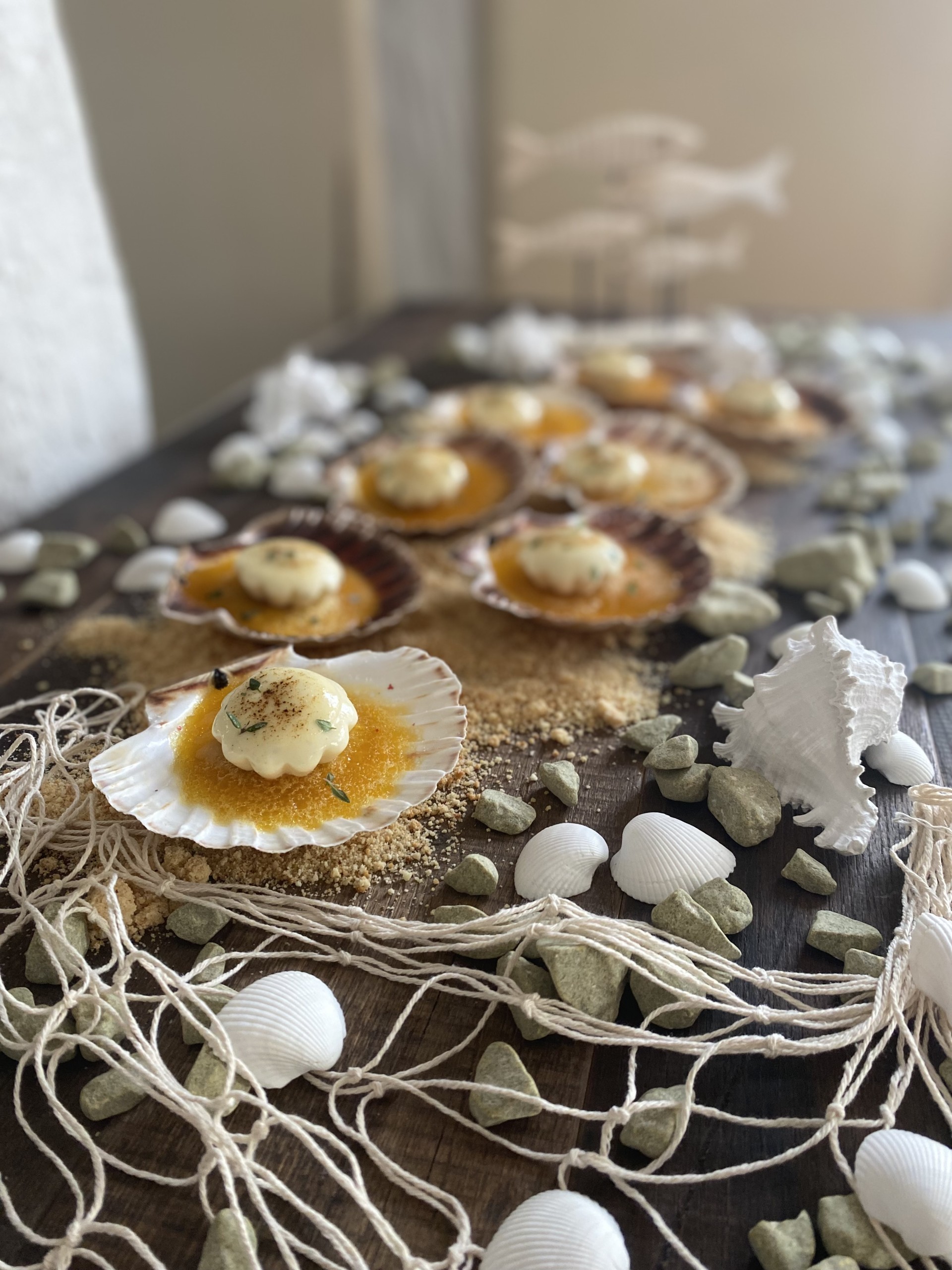 Jakobsmuschel in Safransoße